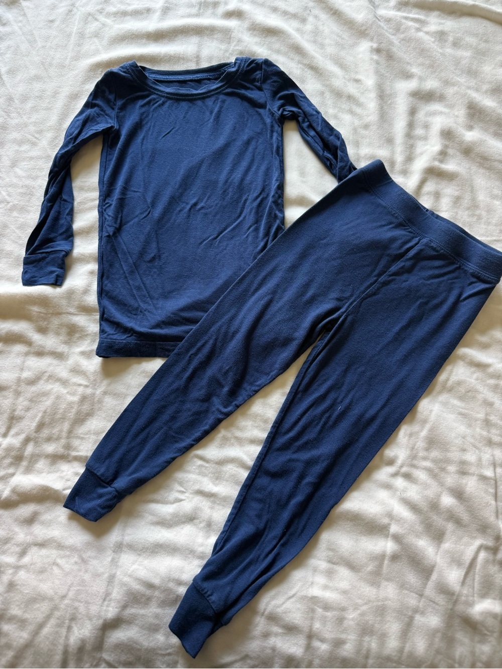 Little Sleepies Navy Blue Long Sleeve Kids Pajama Set